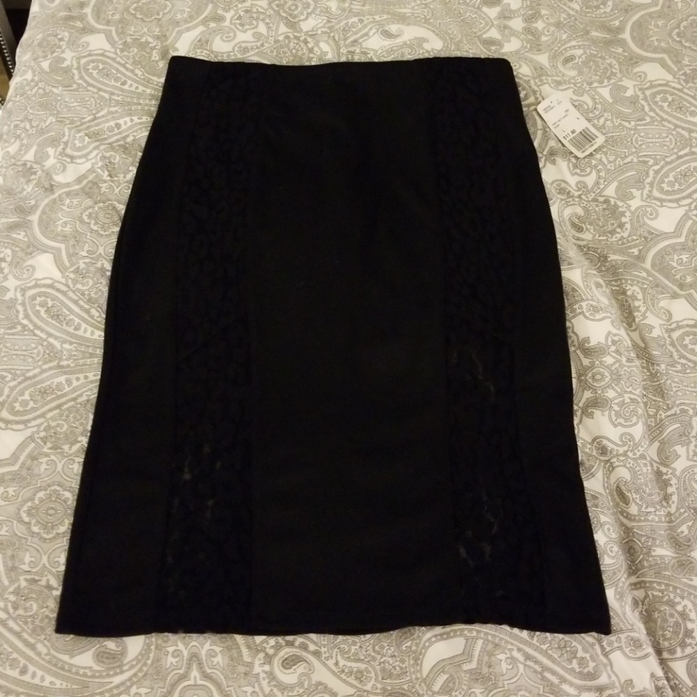 Leopard Skirt with see thru areas